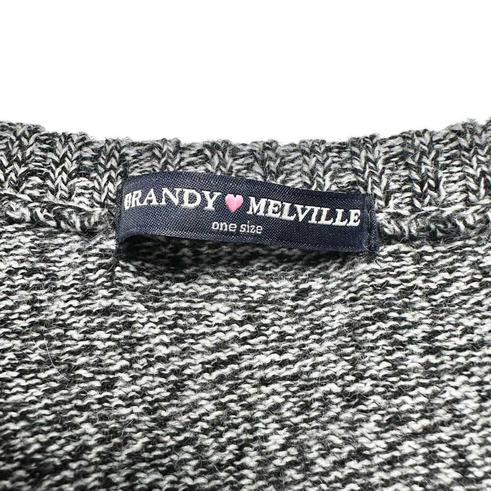 Brandy Melville | Women | Veena Wool Blend Marled Stripe Relaxed LS Sweater | OS - Picture 7 of 10